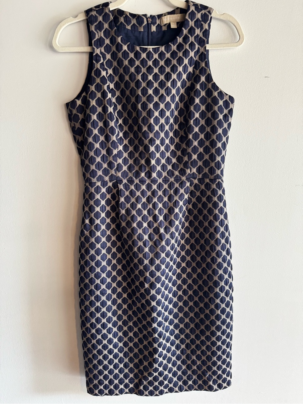 Banana Republic Geometric Jacquard Sheath Dress - 4